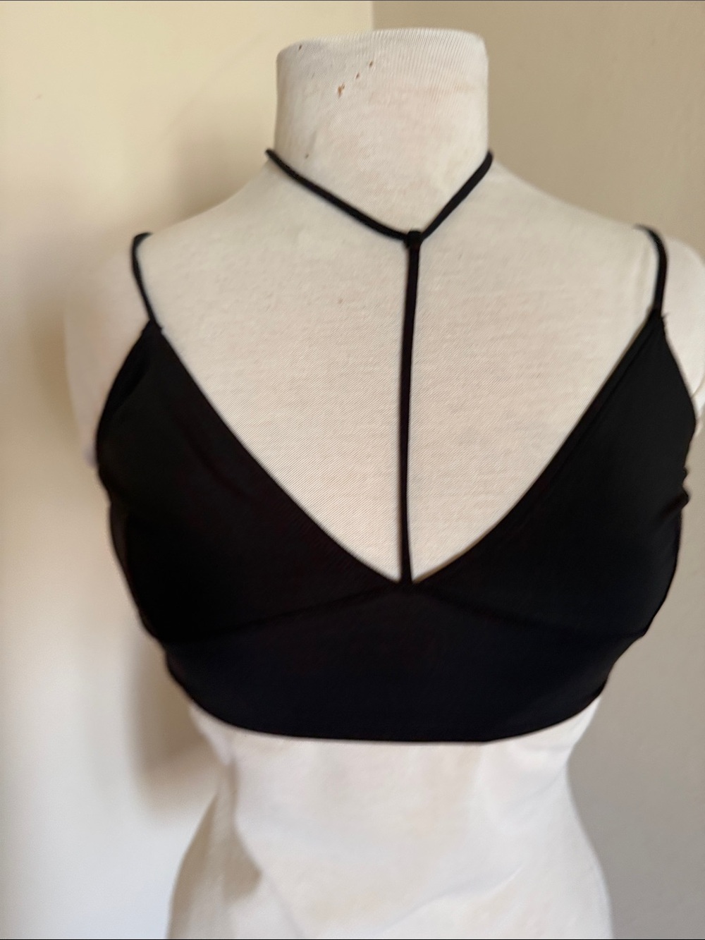 Together Black Strappy Bralette